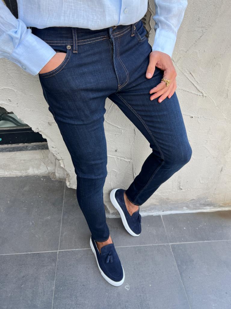 Flick Pierre Dark Navy Blue Slim Fit Jeans